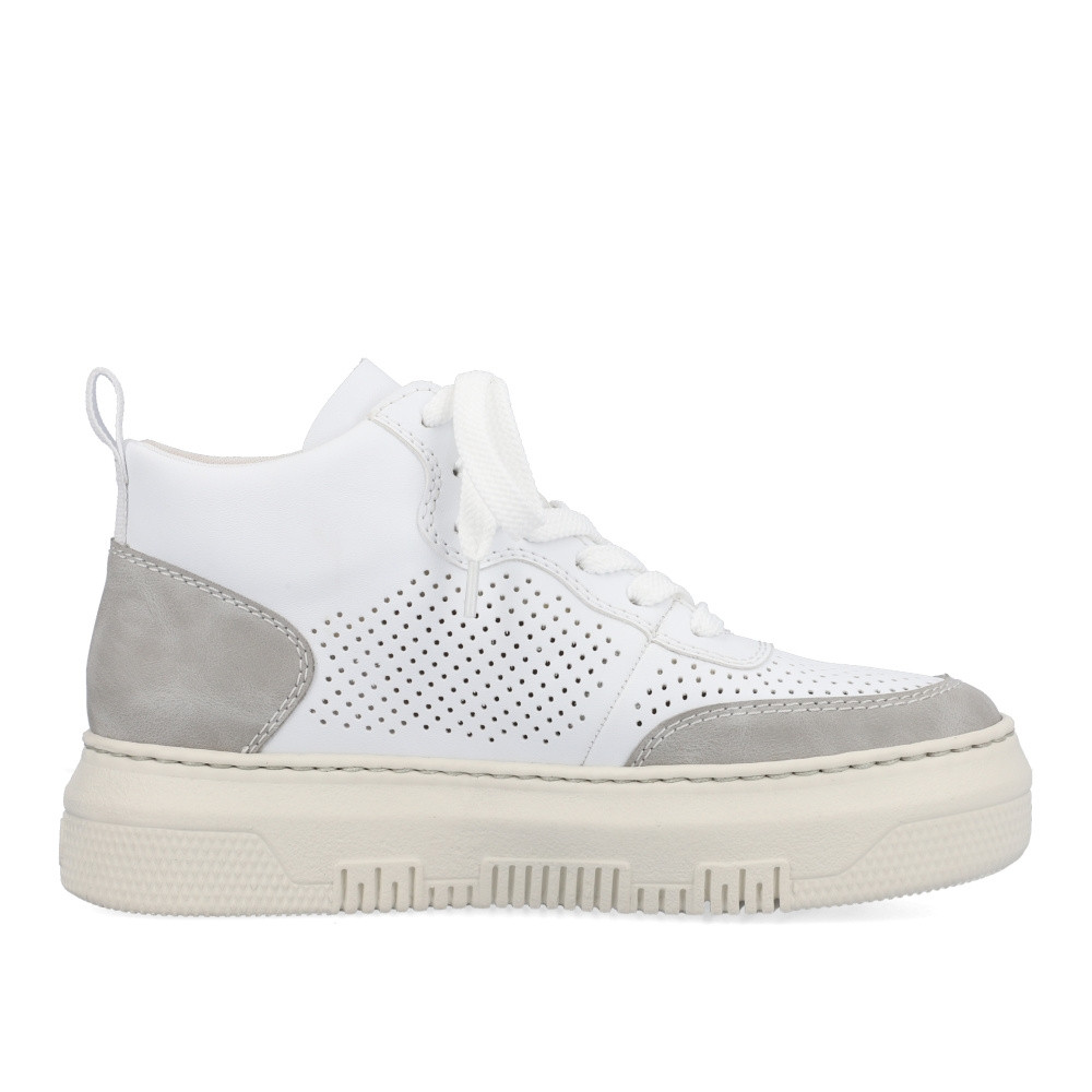 detail Dámská kotníková obuv RIEKER M1935-80 bílá S3