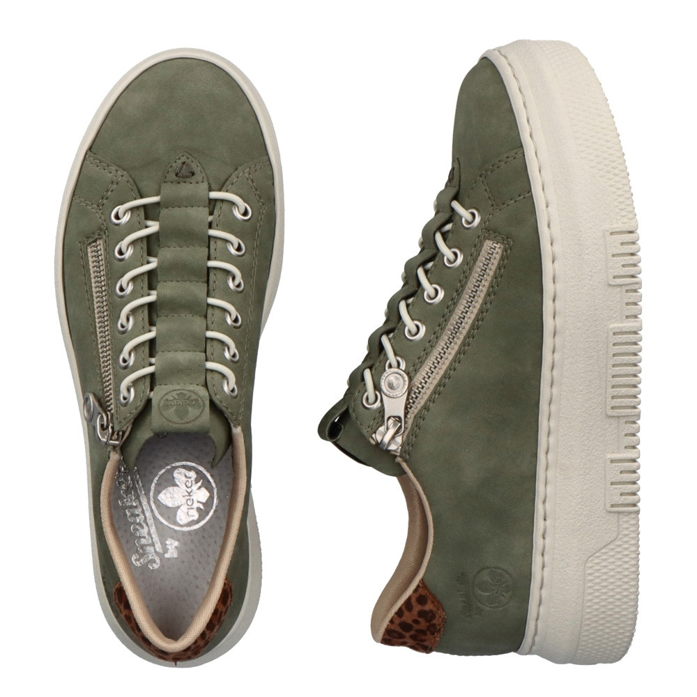 detail Dámske tenisky RIEKER M1952-52 zelená S4