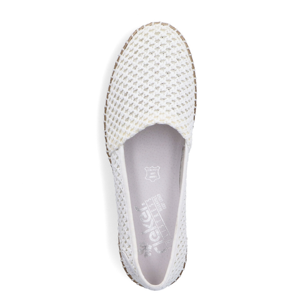 detail Dámské mokasíny RIEKER RIE-10104125-S3 bílá