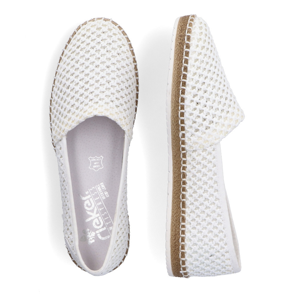 detail Dámské mokasíny RIEKER RIE-10104125-S3 bílá