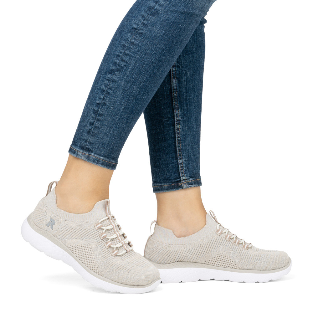 detail Dámské tenisky RIEKER M5074-64   BEIGE   H/W5