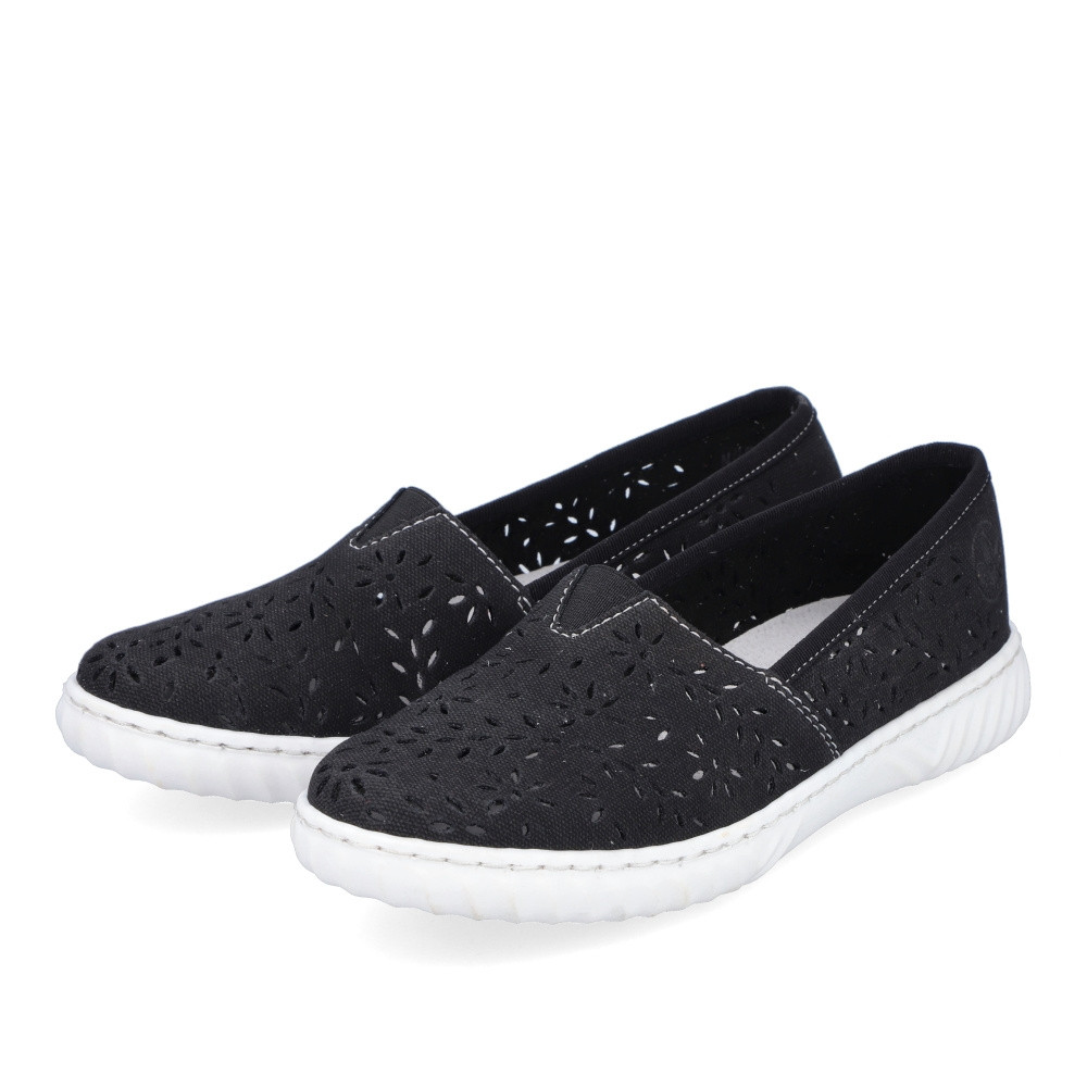 detail Dámské mokasíny RIEKER N0955-00 černá S3