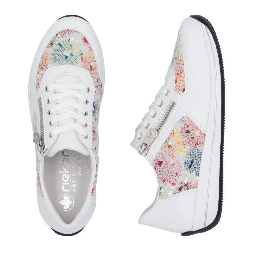 detail Dámské polobotky RIEKER N1112-90 bílá S5