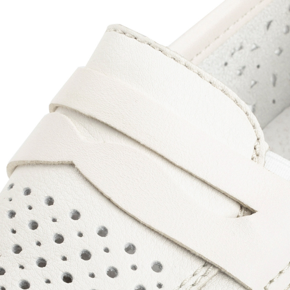 detail Dámské mokasíny RIEKER N3356-80 bílá S3
