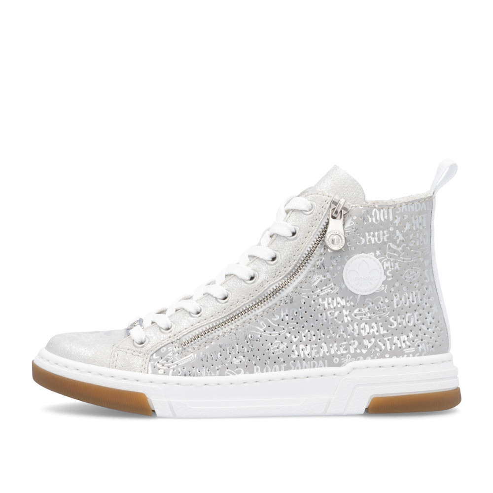 detail Dámské tenisky RIEKER N3945-40 stříbrná S5