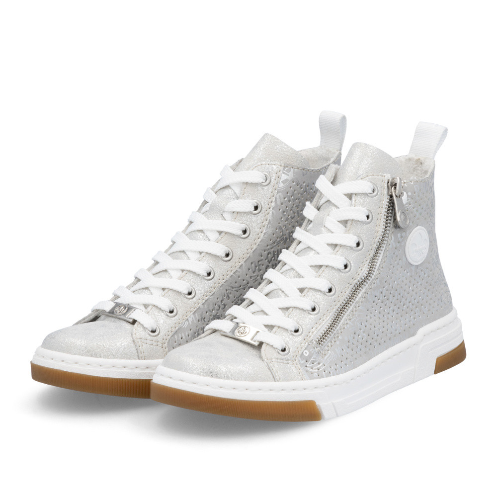 detail Dámské tenisky RIEKER N3945-40 stříbrná S5