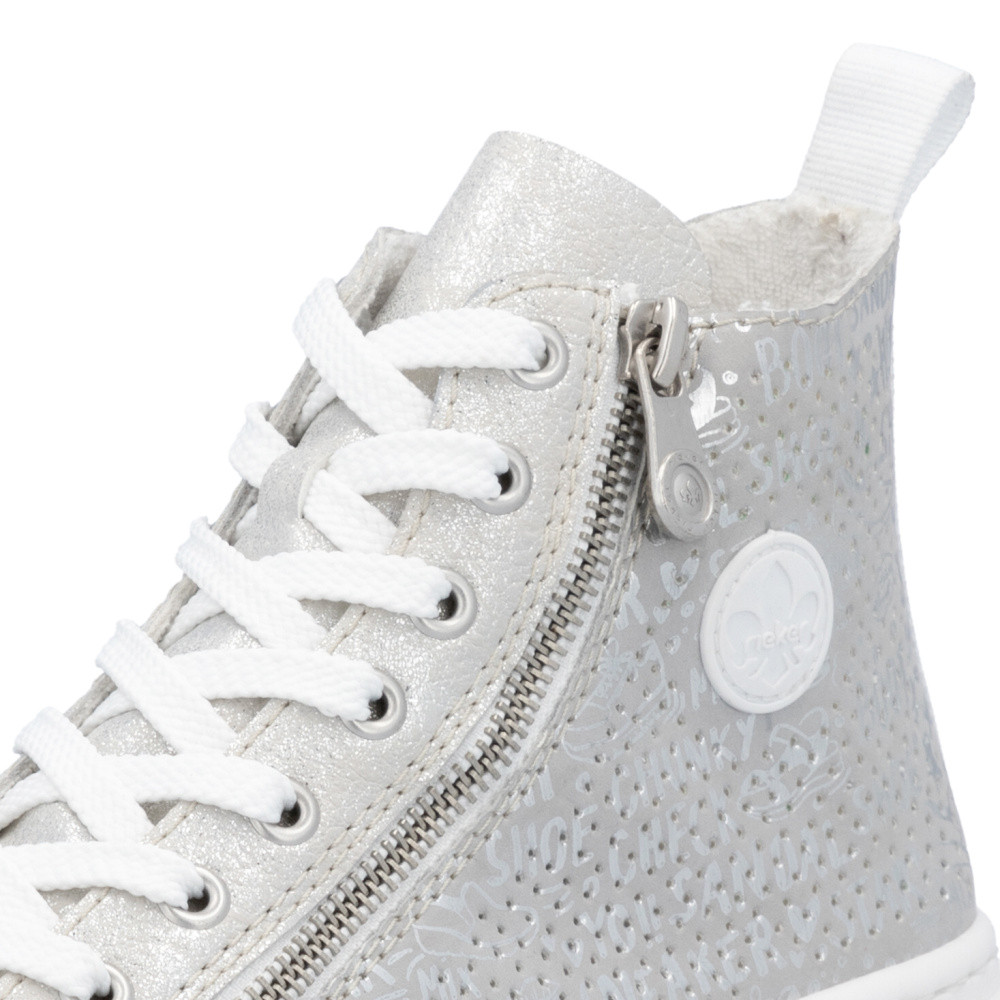 detail Dámské tenisky RIEKER N3945-40 stříbrná S5