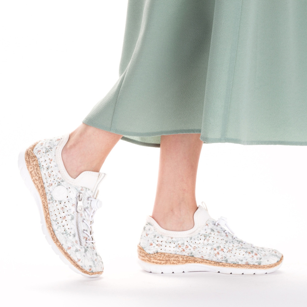 detail Dámské tenisky RIEKER N4280-90 bílá S3