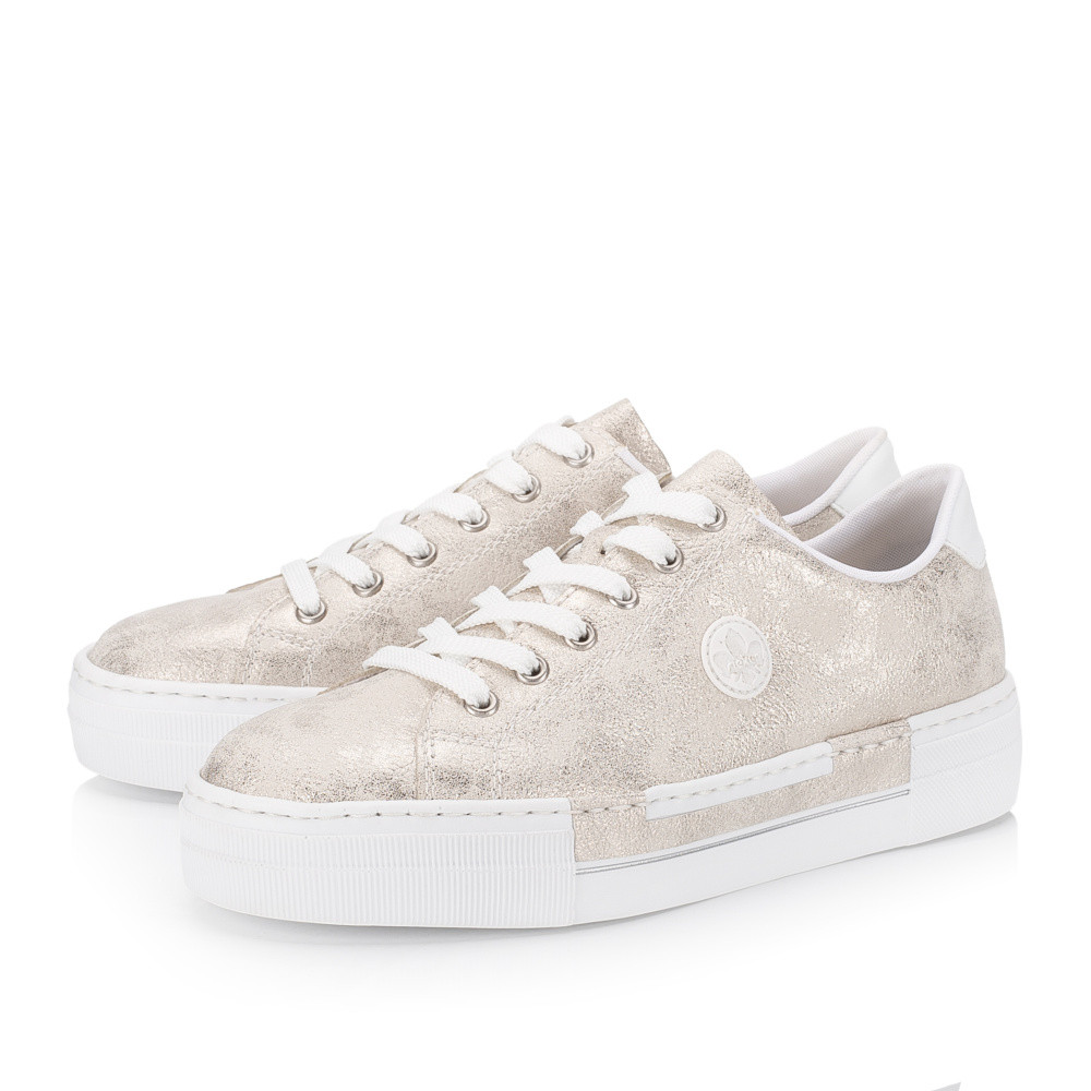 detail Dámské tenisky RIEKER N49W1-90 zlatá S5