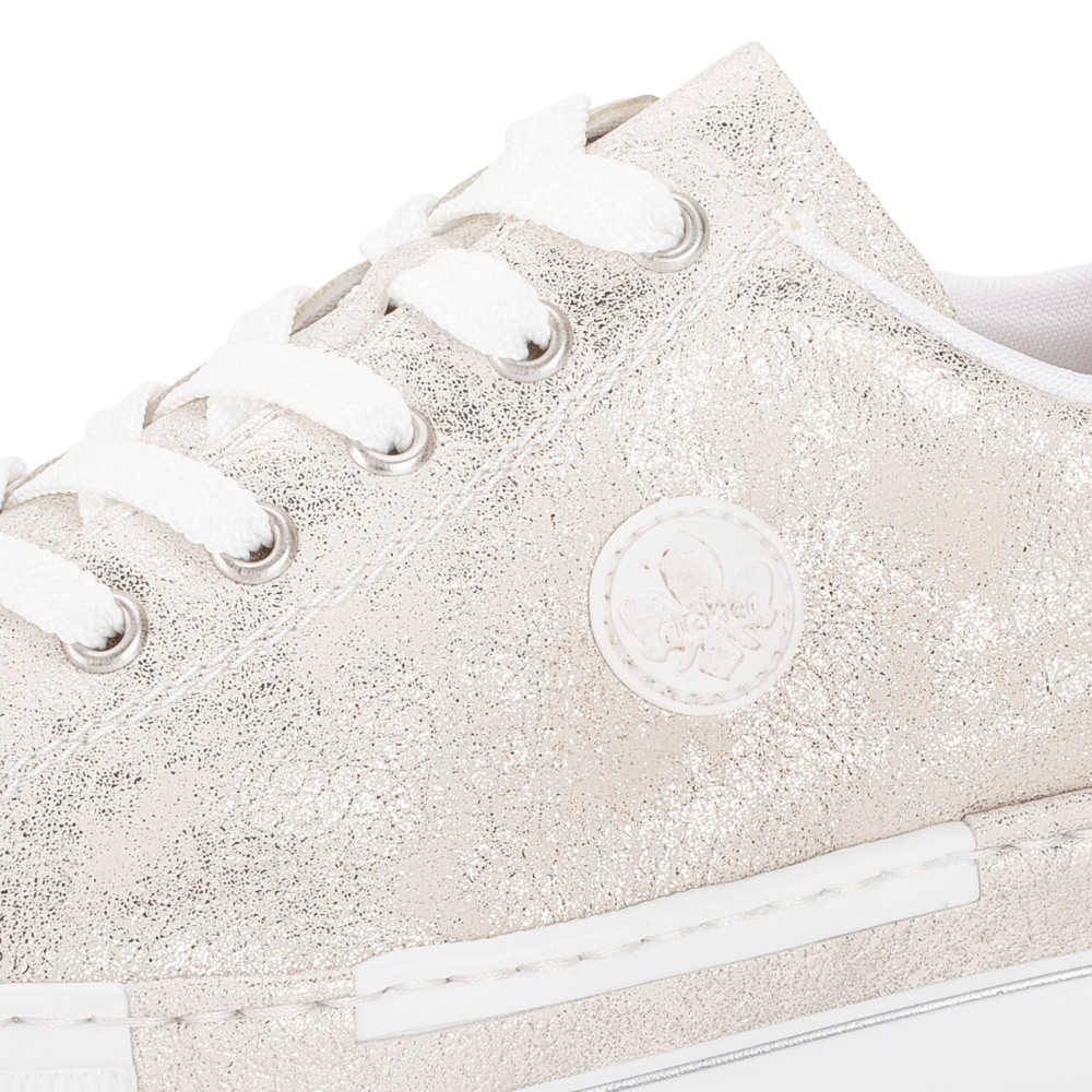 detail Dámské tenisky RIEKER N49W1-90 zlatá S5