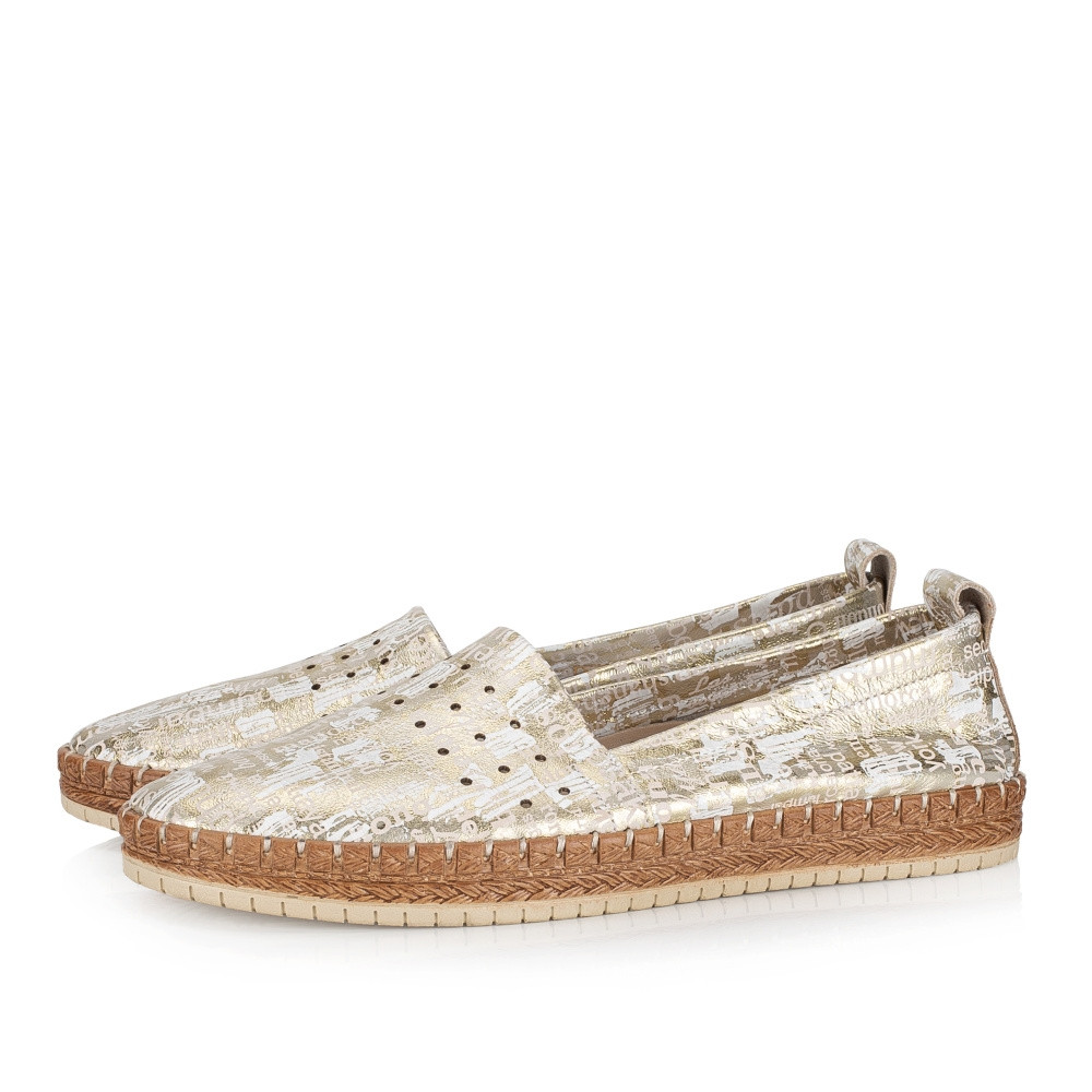 detail Dámské mokasíny IBERIUS 061-YT326 zlatá S3