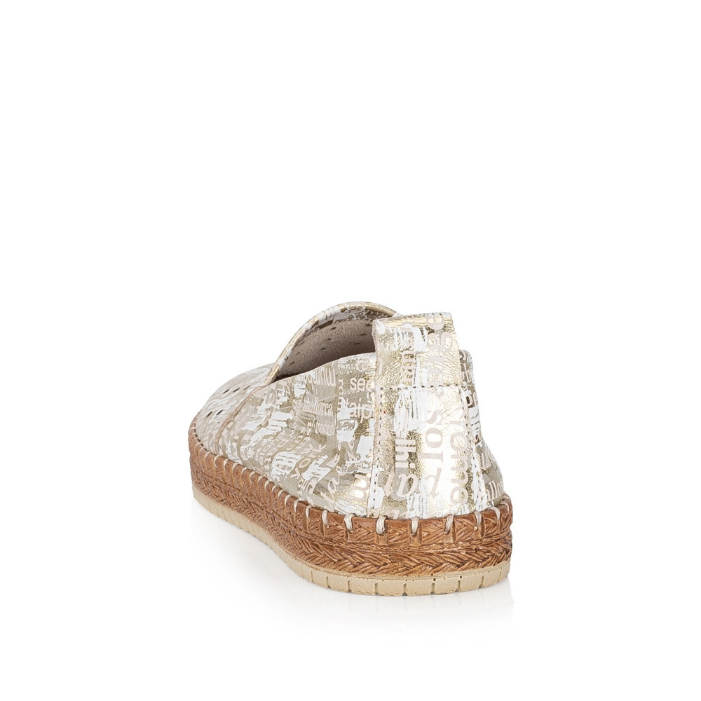 detail Dámské mokasíny IBERIUS 061-YT326 zlatá S3