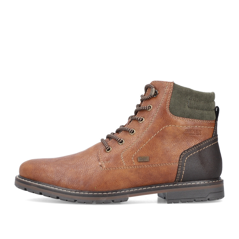 detail Pánska členková obuv RIEKER 13741-25 hnedá W3