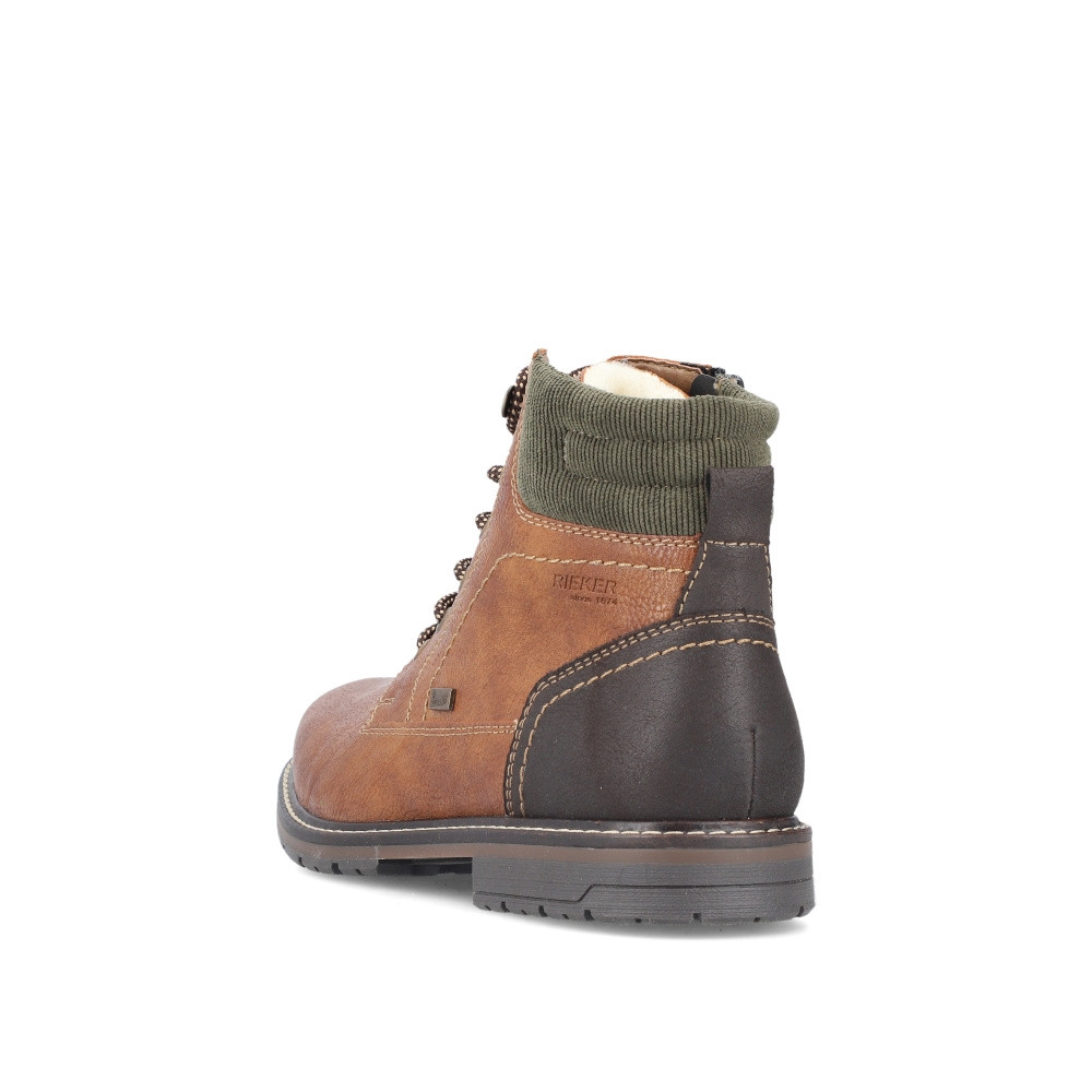 detail Pánska členková obuv RIEKER 13741-25 hnedá W3