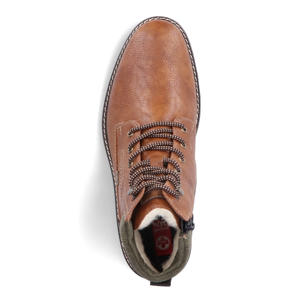 detail Pánska členková obuv RIEKER 13741-25 hnedá W3