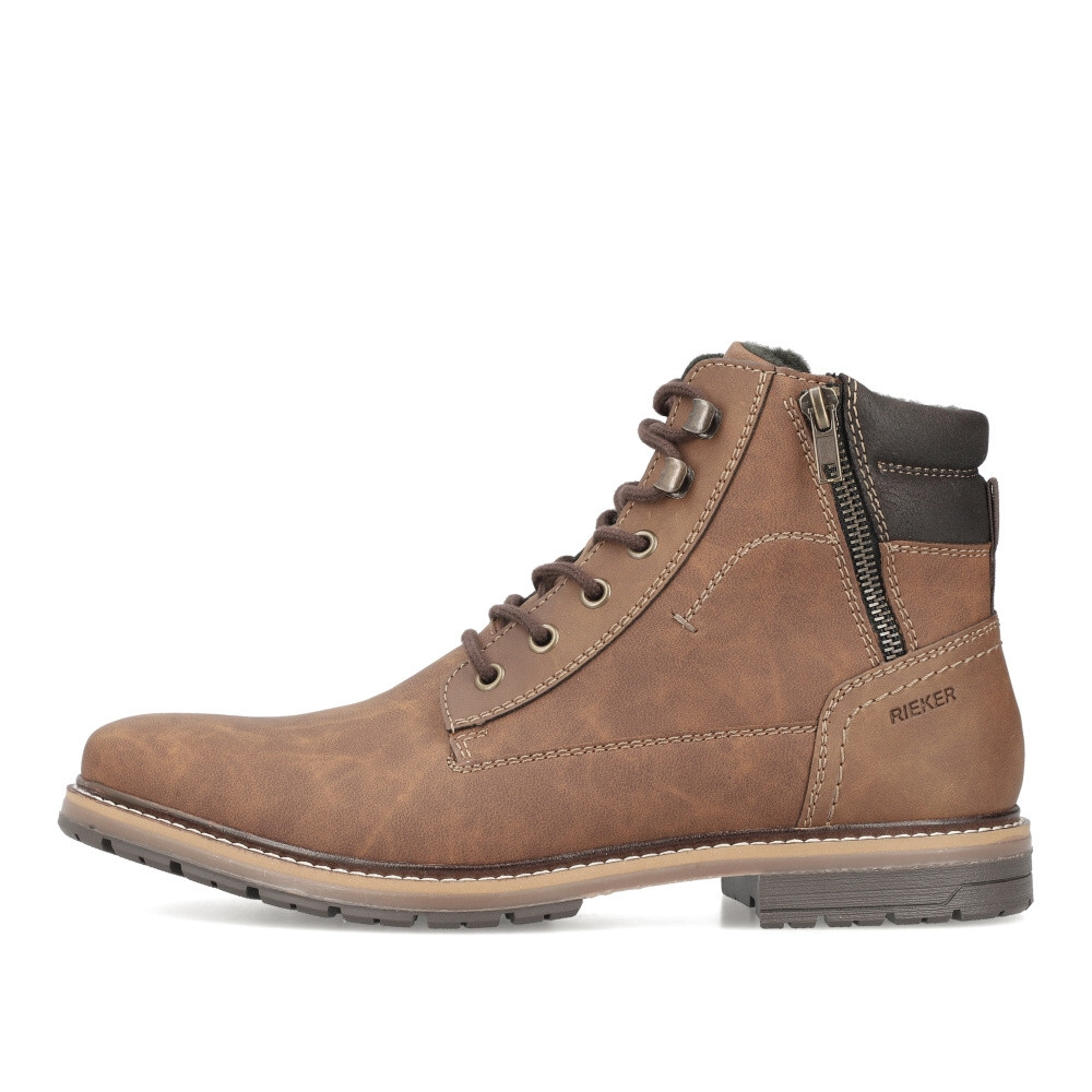 detail Pánská kotníková obuv RIEKER 13742-24 hnědá W3