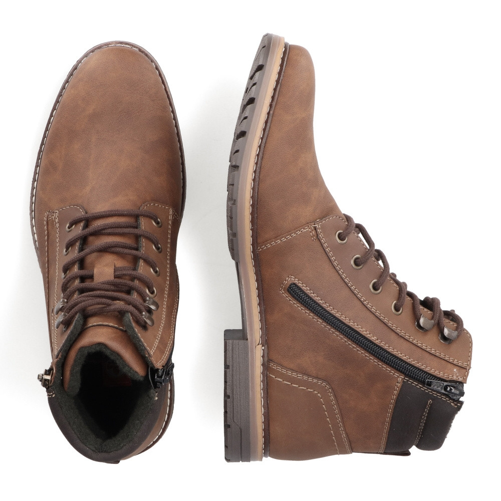 detail Pánská kotníková obuv RIEKER 13742-24 hnědá W3