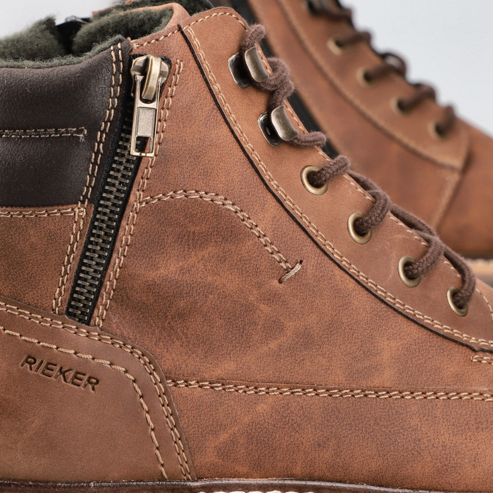 detail Pánská kotníková obuv RIEKER 13742-24 hnědá W3