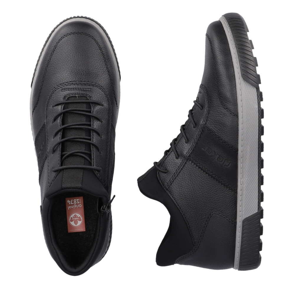 detail Pánská kotníková obuv RIEKER 18955-00 černá W3