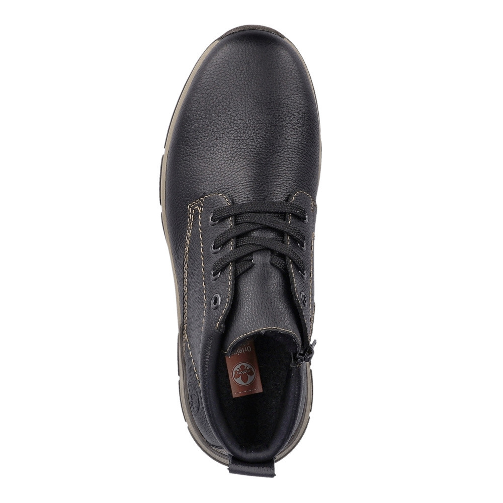 detail Pánská kotníková obuv RIEKER 31201-00 černá W3