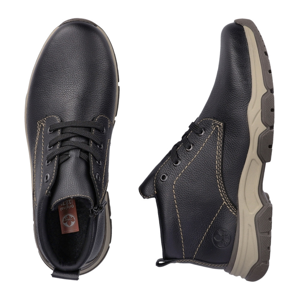 detail Pánská kotníková obuv RIEKER 31201-00 černá W3