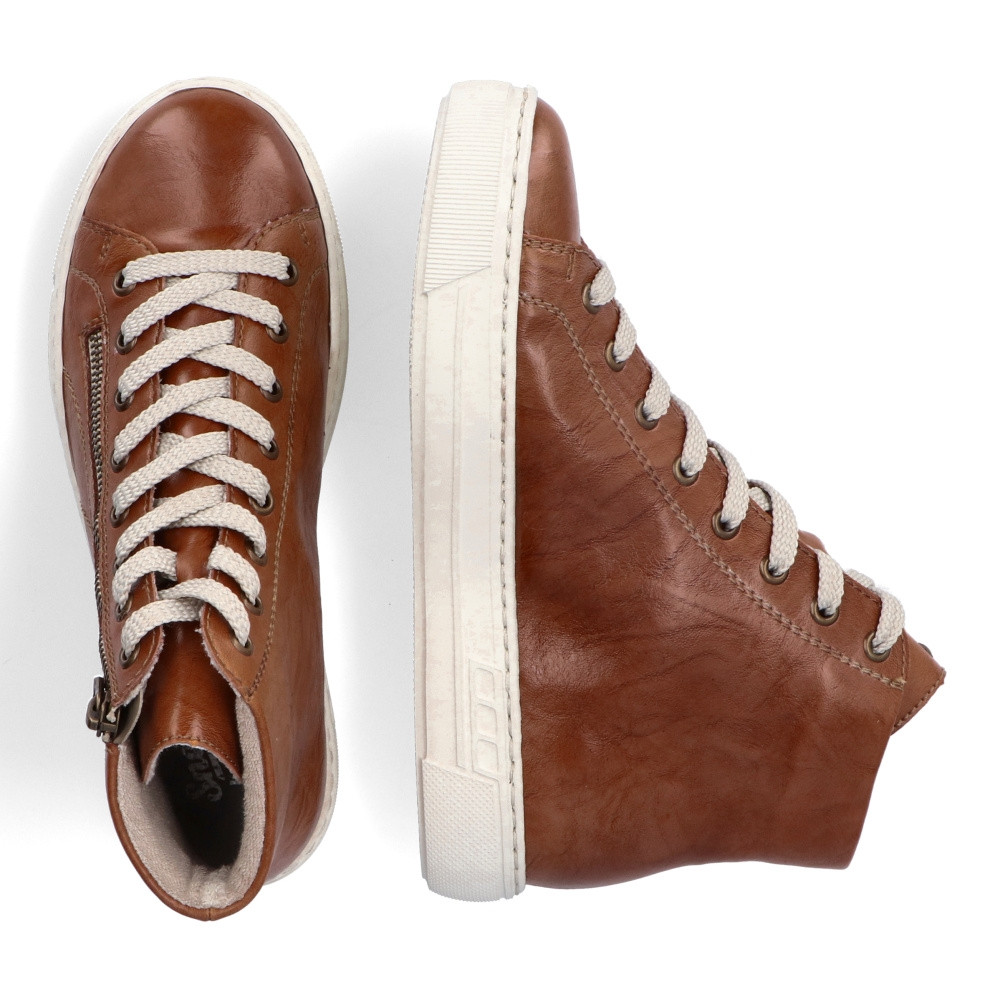 detail Dámská kotníková obuv RIEKER L9880-24 hnědá W3