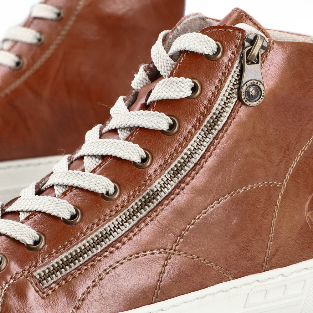 detail Dámská kotníková obuv RIEKER L9880-24 hnědá W3