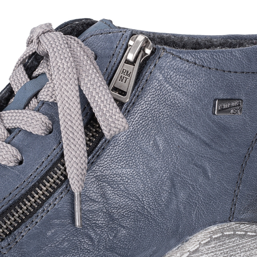 detail Dámská kotníková obuv REMONTE R1470-16 modrá W3