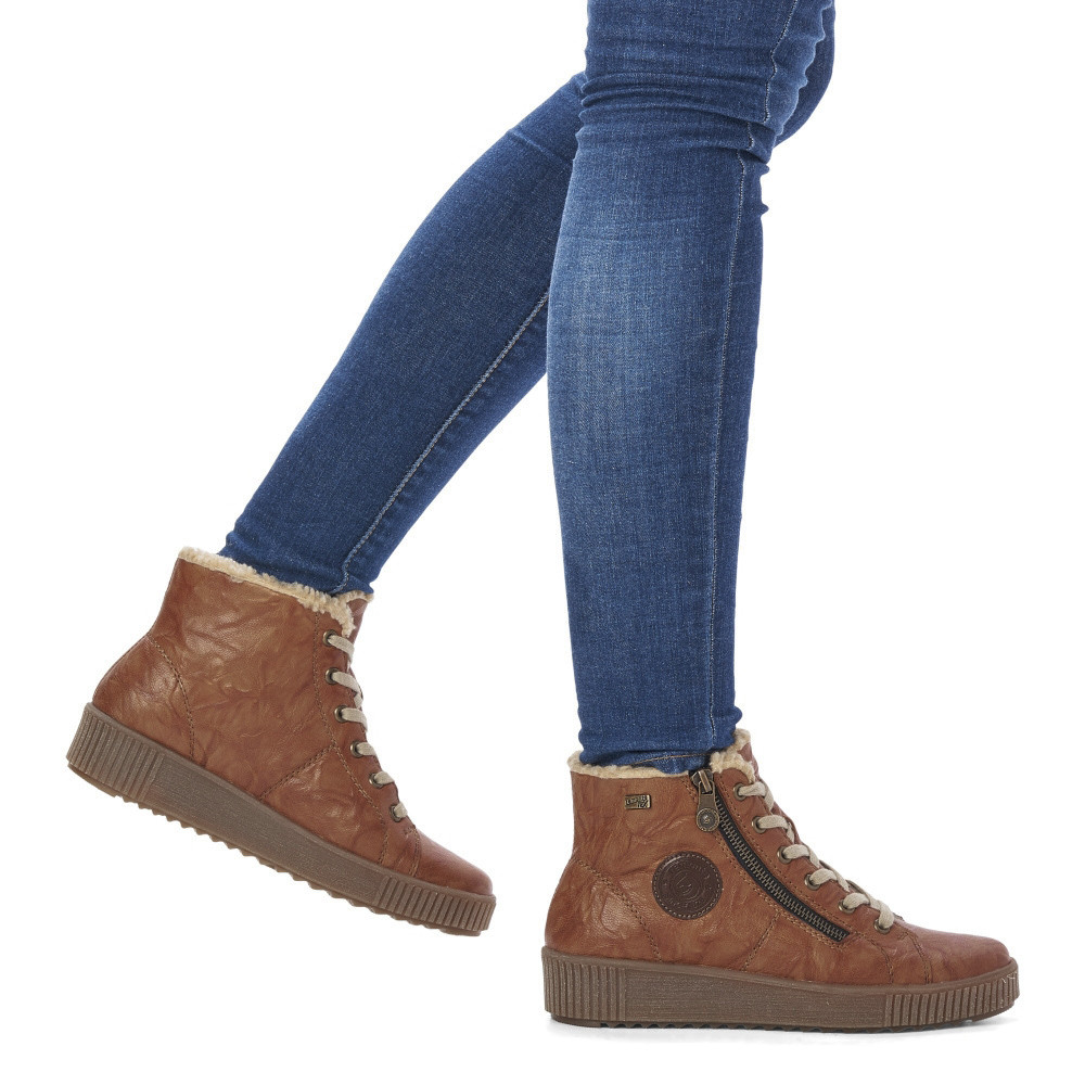 detail Dámská kotníková obuv REMONTE R7980-23 hnědá W3
