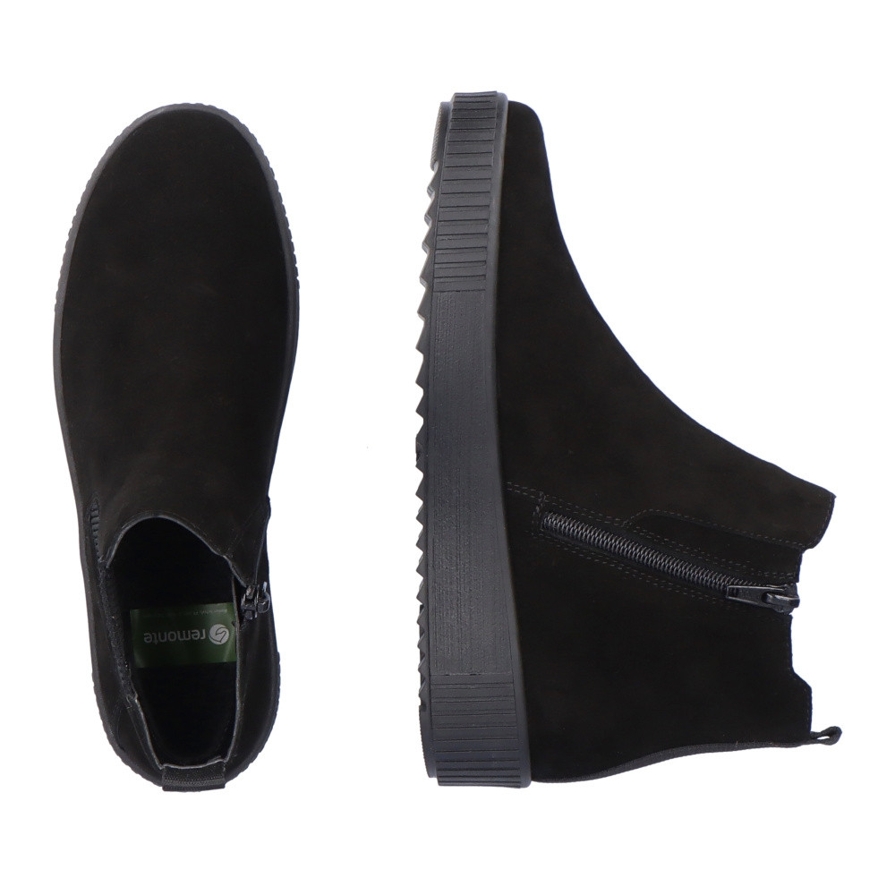 detail Dámská kotníková obuv REMONTE R7994-01 černá W3