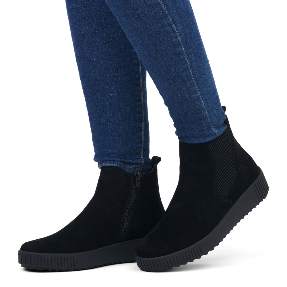detail Dámská kotníková obuv REMONTE R7994-01 černá W3