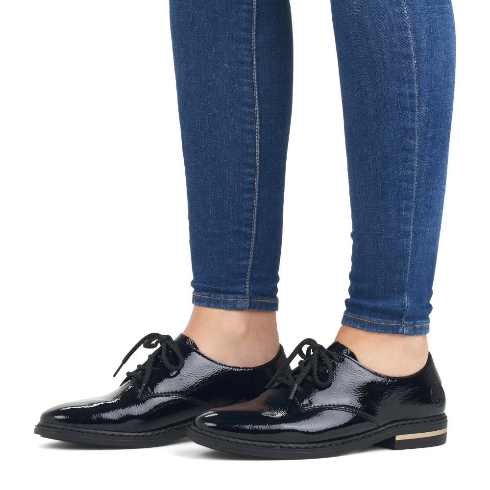 detail Dámské polobotky RIEKER 50618-00 černá W3