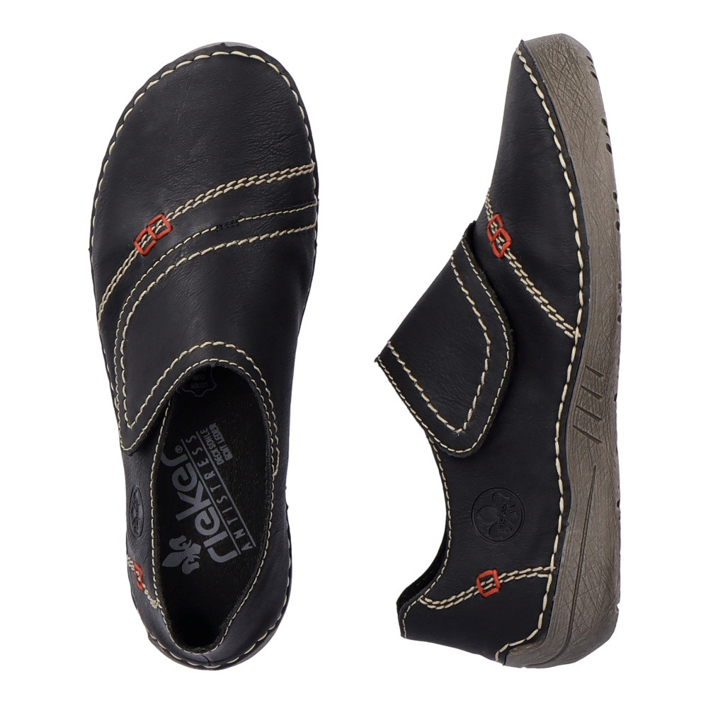 detail Dámské polobotky RIEKER 52577-00 černá W3