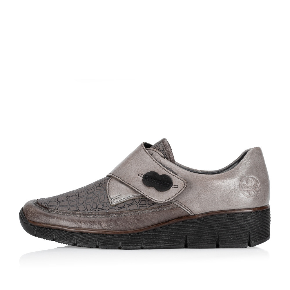 detail Dámske poltopánky RIEKER 537C0-42 sivá W3