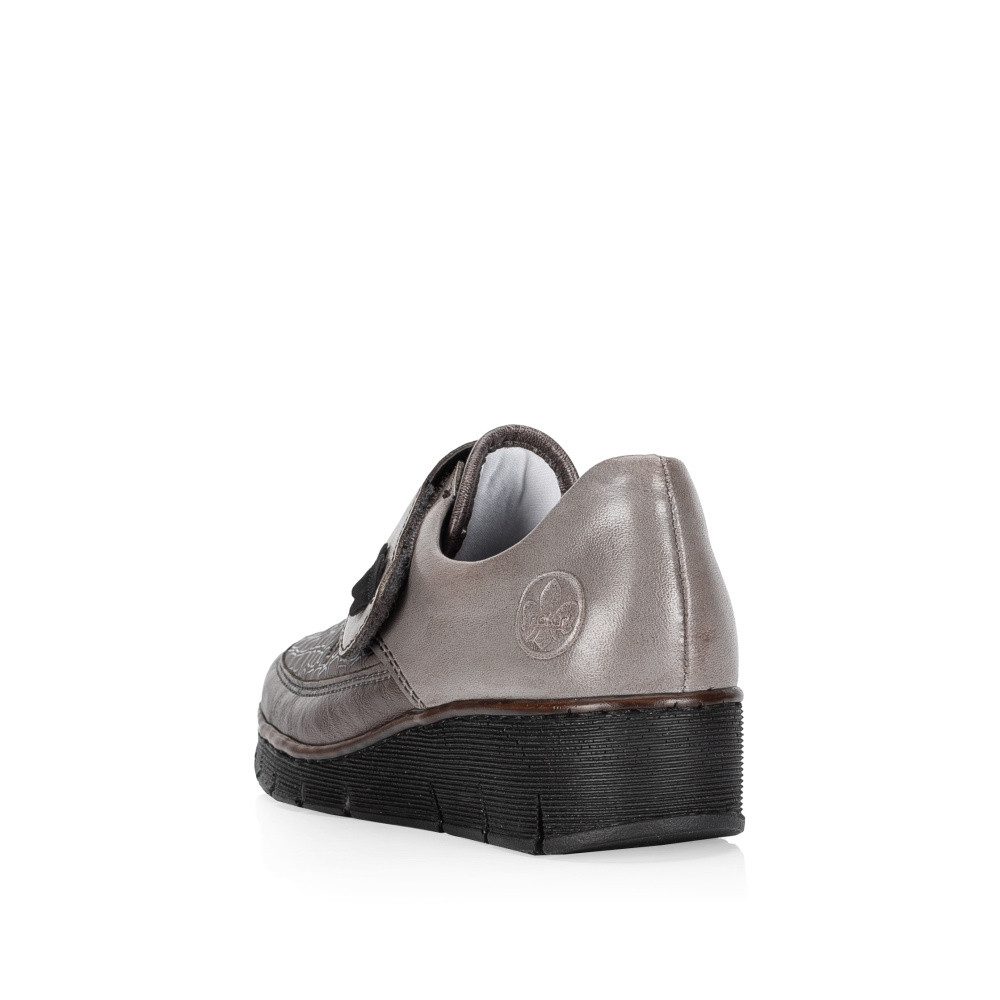 detail Dámske poltopánky RIEKER 537C0-42 sivá W3