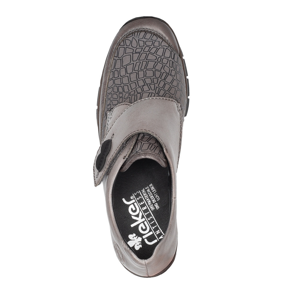 detail Dámske poltopánky RIEKER 537C0-42 sivá W3