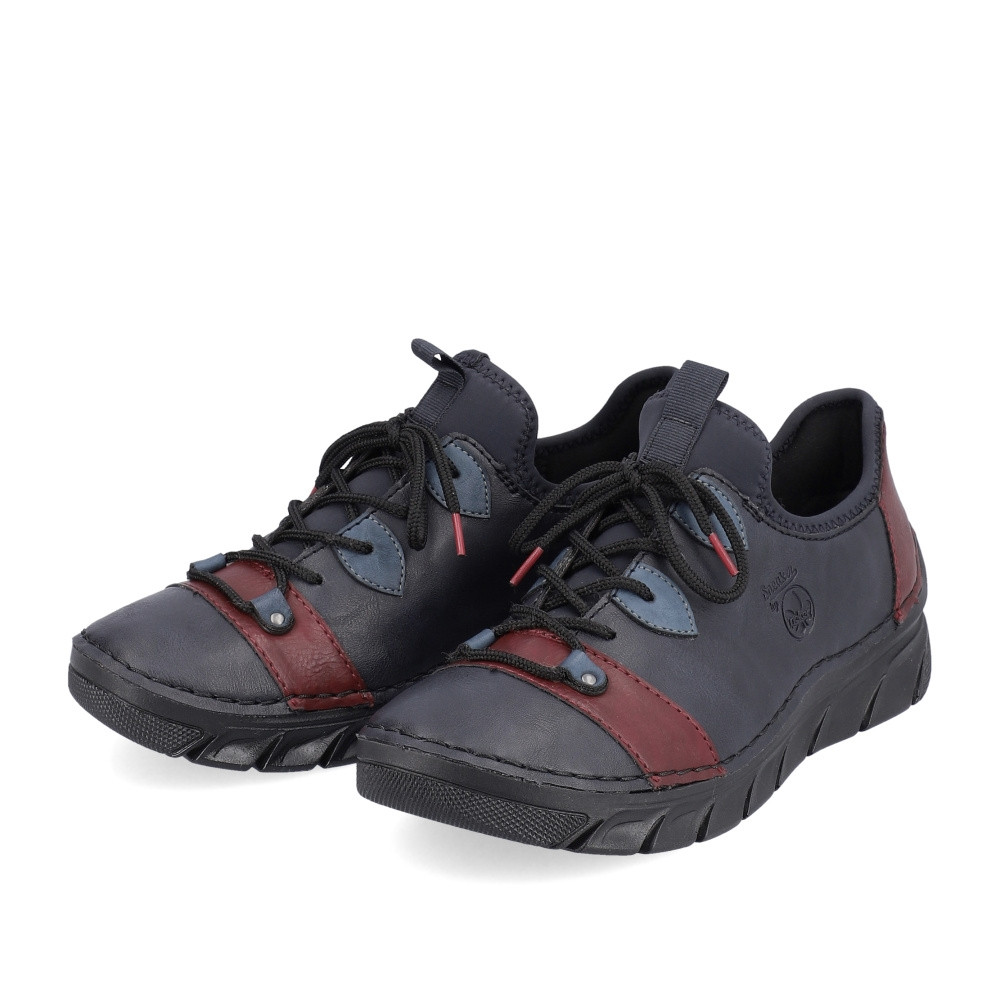 detail Dámské polobotky RIEKER 55057-14 modrá W3