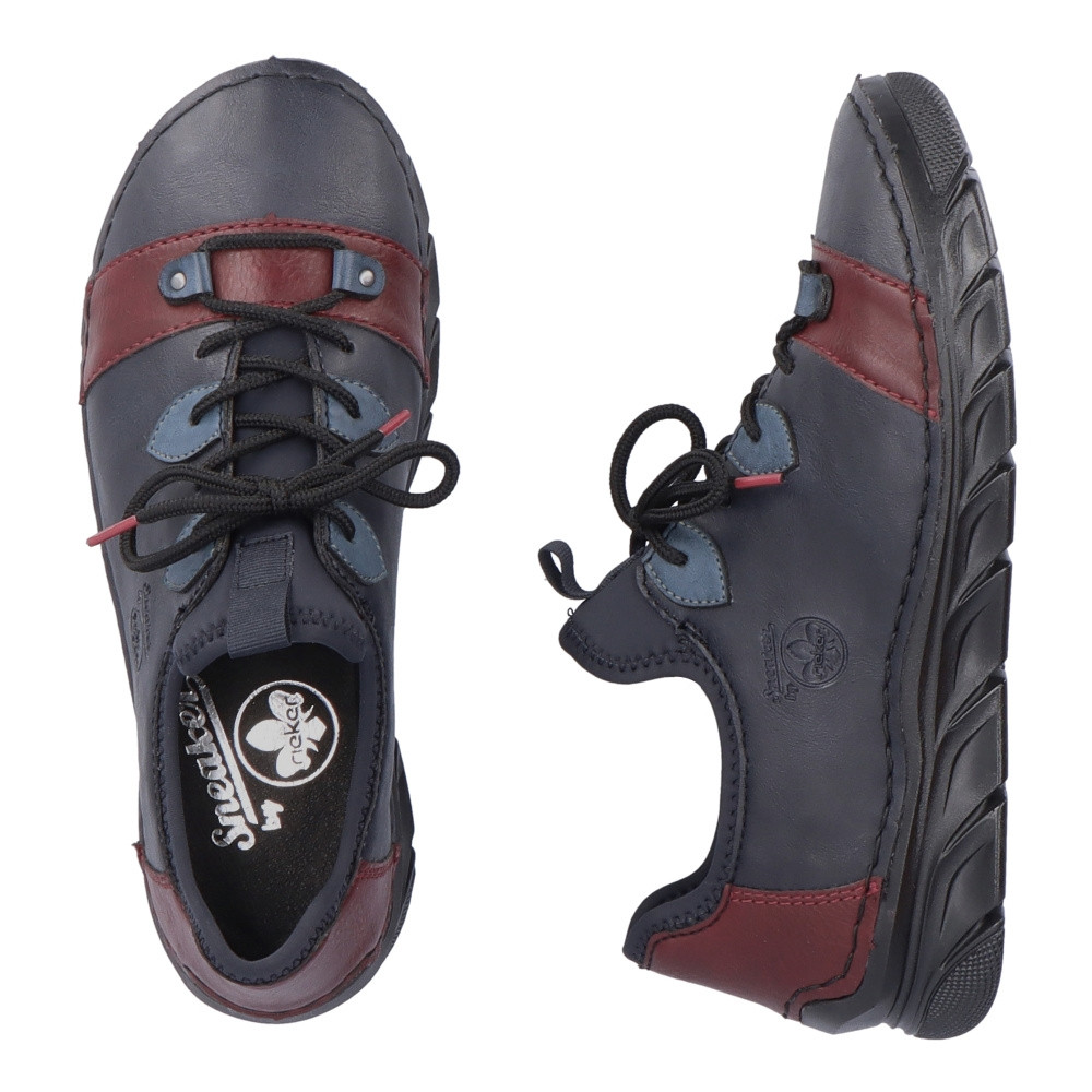 detail Dámské polobotky RIEKER 55057-14 modrá W3