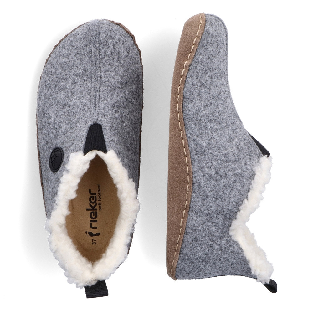 detail Dámské nazouváky RIEKER 66350-42 šedá W3