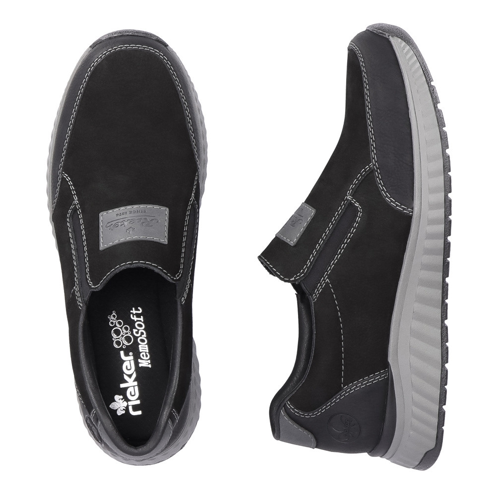 detail Pánské mokasíny RIEKER RIE-10105155-W3 černá