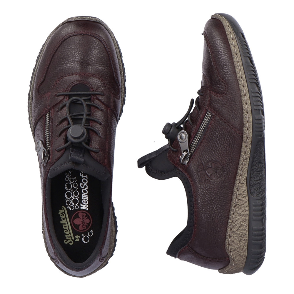 detail Dámske poltopánky RIEKER N32G0-35 červená W4