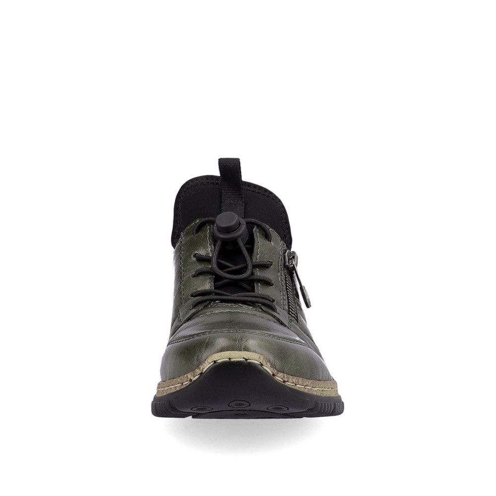 detail Dámské polobotky RIEKER N32G2-54 zelená W3