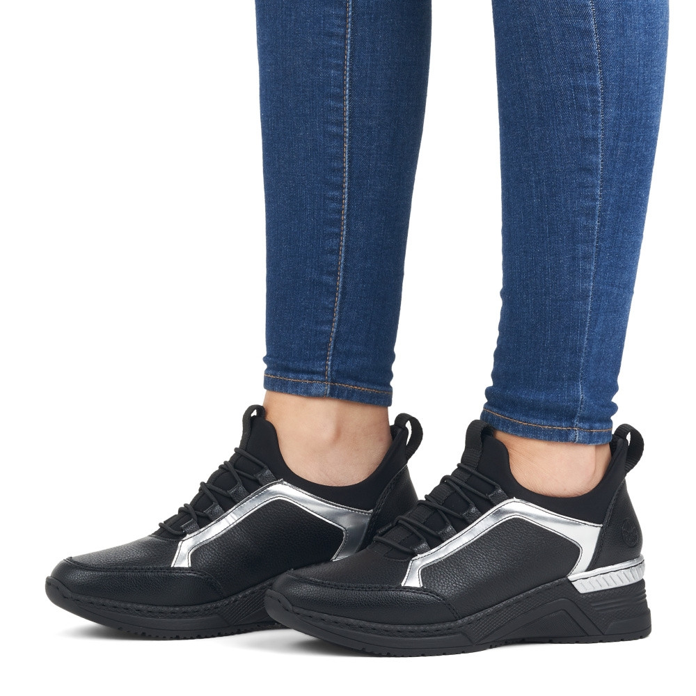 detail Dámské tenisky RIEKER RIE-10105211-W3 černá