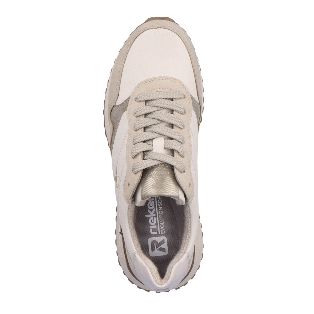 detail Dámske tenisky RIEKER REVOLUTION W0605-60 béžová W3