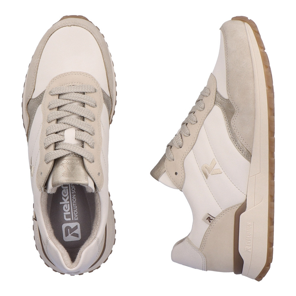 detail Dámske tenisky RIEKER REVOLUTION W0605-60 béžová W3