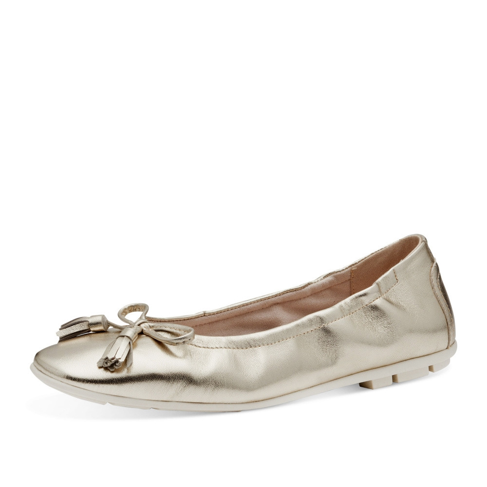 detail Dámské baleríny TAMARIS 22107-42-940 zlatá S4