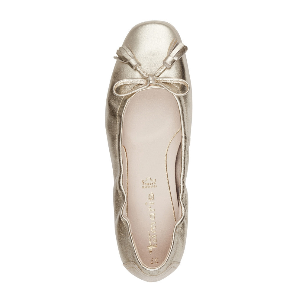 detail Dámské baleríny TAMARIS 22107-42-940 zlatá S4