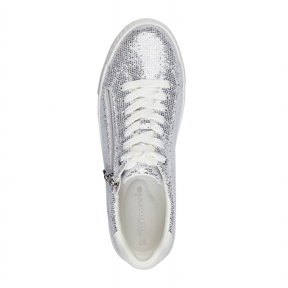 detail Dámské tenisky TAMARIS 23323-42-919 stříbrná S4