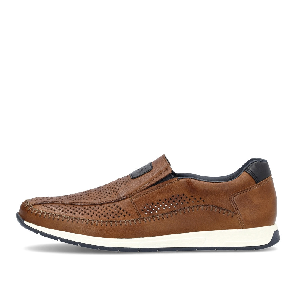 detail Pánské mokasíny RIEKER 11950-25 hnědá S4