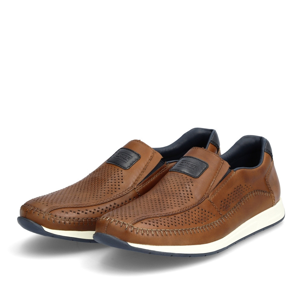 detail Pánské mokasíny RIEKER 11950-25 hnědá S4